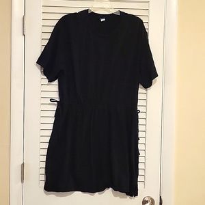 NWOT Old Navy ss knit dress w elastic waist  and side cinch ties sz XL